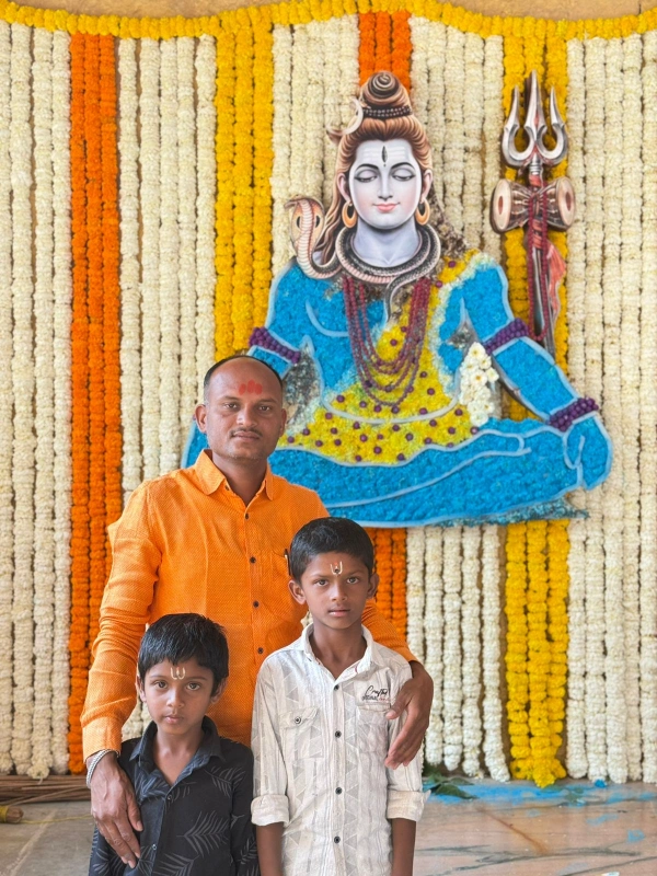 मंदिरात शिवपूजन व धार्मिक कार्यक्रम